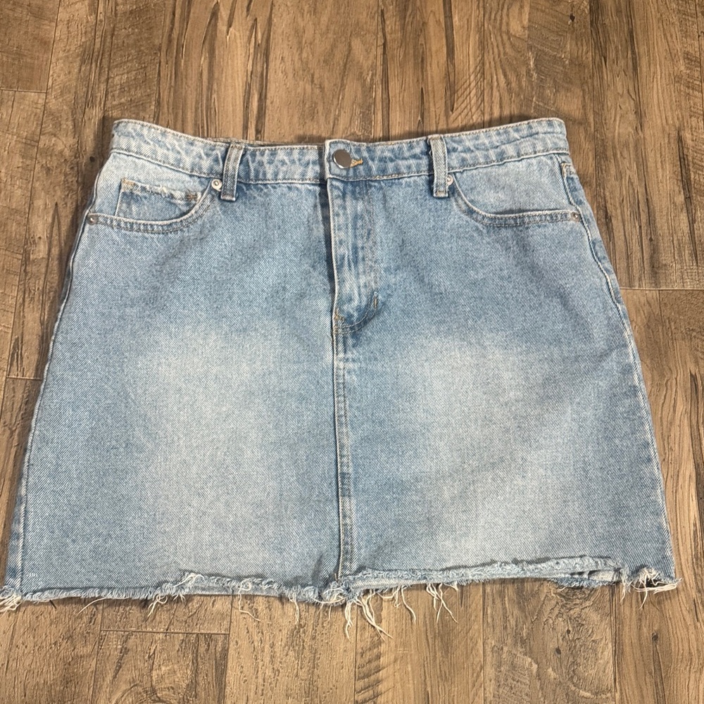 Abound Light Blue Denim Mini Skirt - Size 31
